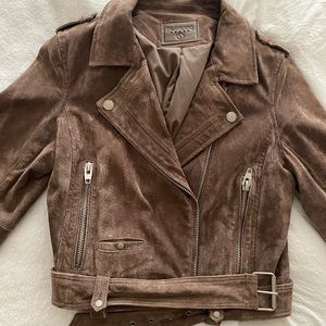 LIKE NEW* Blank NYC Suede Moto Jacket Size Large